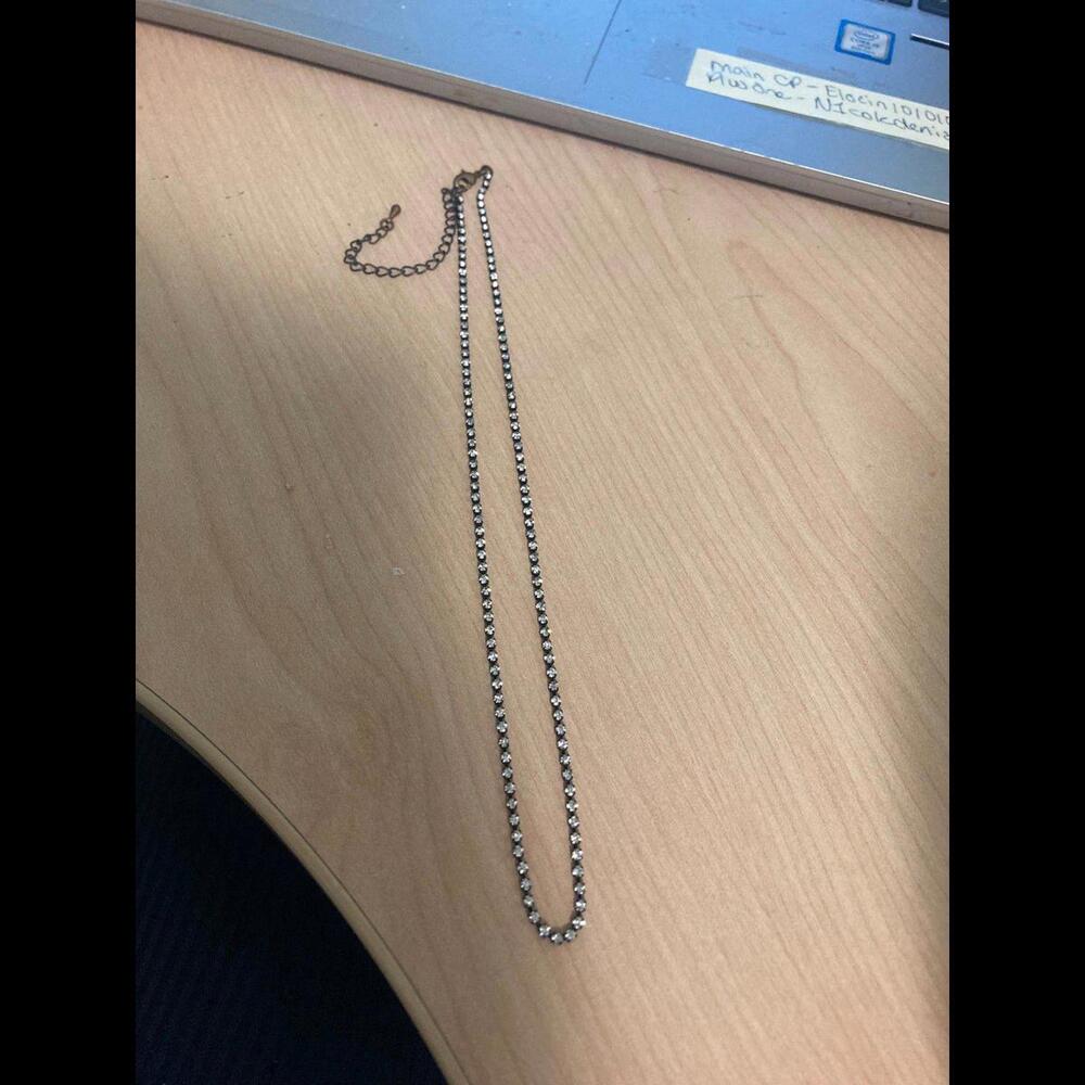 Delicate Charming Mini Rhinestone Chain Necklace - Picture 3 of 9